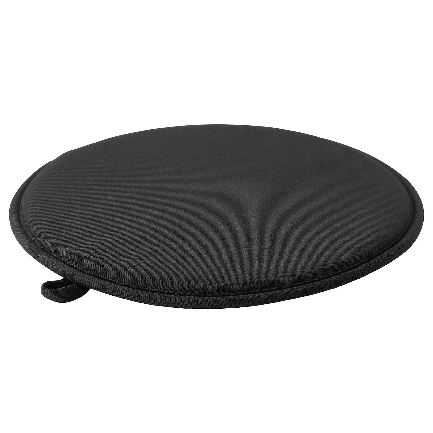 Black Chair Pad 36cm, Chair pad, black, 36 cm
