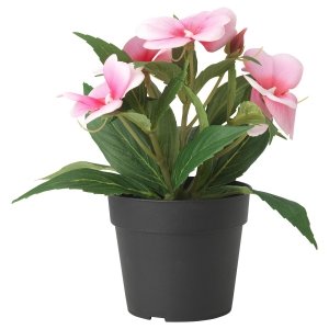 Artificial potted plant, in/outdoor/balsam  pink, 9 cm