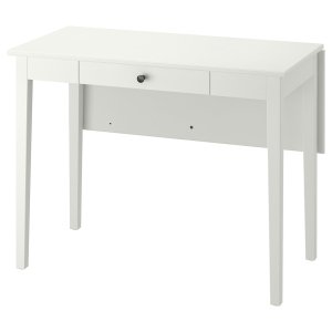 Whiteflip, Drop-leaf table, white, 51/86x96 cm