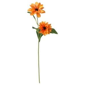 Artificial flower, black-eyed susan/stem orange, 55 cm