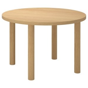 Oaknest, Table, oak veneer/oak veneer, 115 cm