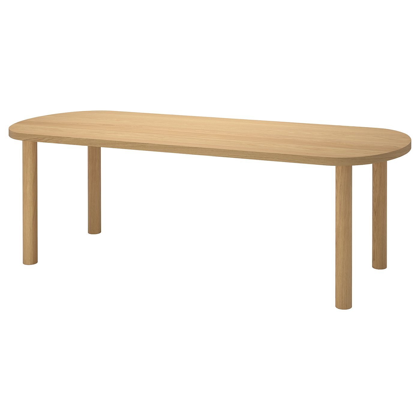Oakline, Table, oak veneer/oak veneer, 230x90 cm