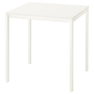 Square Frost, Table, white/white, 74x74 cm